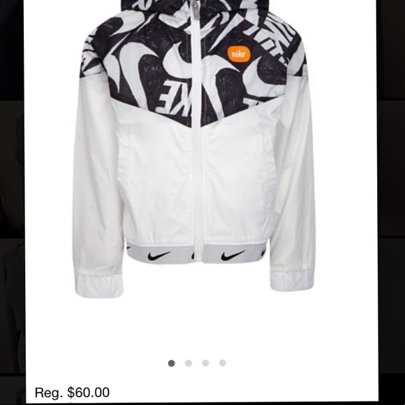 NIKE Little Girls Marker Mash Jacket!🤍 Size M - Picture 4 of 5